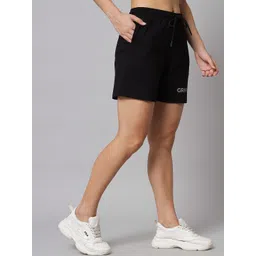 GRIFFEL Women Loose Fit Cotton Sports Shorts image 4