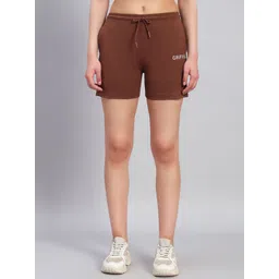 GRIFFEL Women Loose Fit High-Rise Pure Cotton Sports Shorts-picture-31