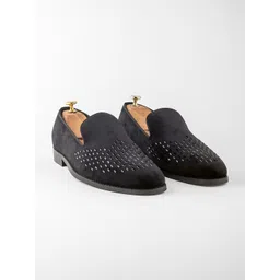 GRIFFIN Men Embellished Latex Lined Loafers-picture-37