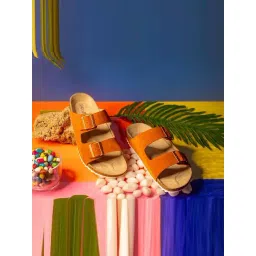 Griffin Men's Orange Casual Sandals-picture-45