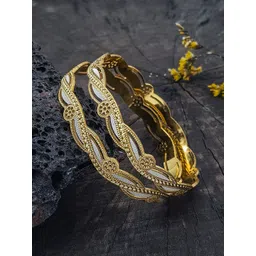 GRIIHAM Set Of 2 Gold Plated Banngle-picture-27