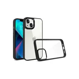 GRIPP Clarion Clear Protection Transparent Back Case for Apple iPhone 14 Plus - Black-picture-38