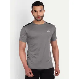 GRITPRO Men Solid Round Neck T-shirt image 1