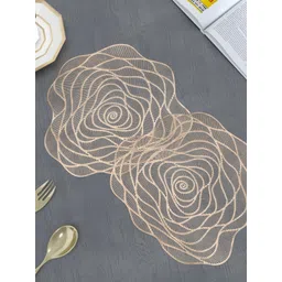 GROKI Brown 2 Pieces Textured Waterproof Table Placemats-picture-10