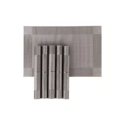 GROKI Grey 6 Pieces Textured Table Placement-picture-27