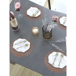 GROKI Rose Gold 4 Pieces Textured Waterproof Table Placemats-picture-36
