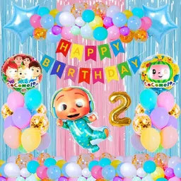 groovy dudz Coco Theme Second 2nd Happy Birthday Party Decorations Kit Pack Combo-picture-21