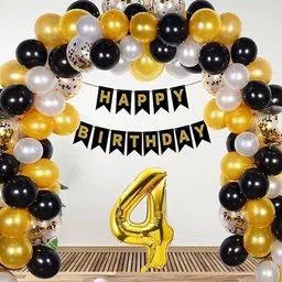 groovy dudz Happy Birthday 4 Year Decoration kit-picture-10