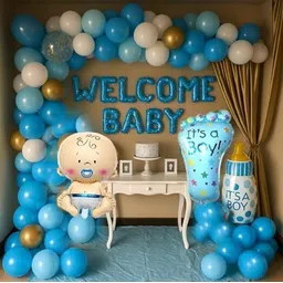 groovy dudz Welcome Decoration Kit For Home New Born Theme Decoration Kit-picture-36