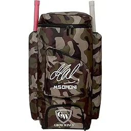 Grow wings New MSD Green Army Cricket Kit Bag for Cricketer-picture-28