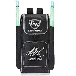 Grow wings® New Model Black Cricket Kit Bag for Large Professional Cricket Kit Bag-Sports with 2 Bat Pocket-picture-24