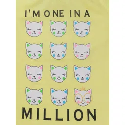 Growing Tree Girls Yellow Printed Ruffled Top image 2