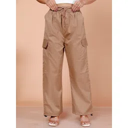 GRX Women Relaxed Straight Leg Straight Fit Cargos Trousers-picture-44