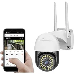 Guard-Well 3MP Outdoor Smart WiFi Wireless IP CCTV Security Camera | Colored Light Vision | 2-Way Audio | Motion Track | Cruise Mode | Support 128 GB Micro SD Card Slot (Black Dome)-image-29