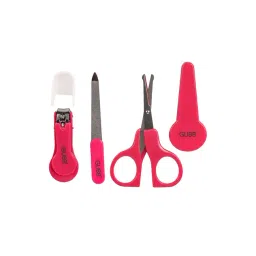 GUBB Baby Manicure Kit for New Born Baby 0M+, Nail Clipper, Nail Filer & Scissor - Pink-picture-21