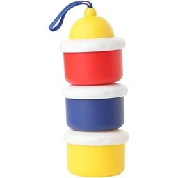 GUCHIGU 3-Layer Portable Baby Formula Dispenser | BPA Free, Milk Powder Container with lids | 3 Compartment Food, Fruit Storage with Carrying Handle for Babies/Infants/Toddler (Multi-Colored)-image-10