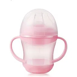 GUCHIGU Sipper Cup with Twin Handle | Anti-Spill Sippy Straw Cup for Baby & Kids | Little Spout Milk & Water Bottle for Infant/Toddler | Easy Grip 6m+ | BPA Free - 160 mL (SB2082B, Pink)-image-12