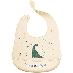 GUCHIGU Waterproof Silicone Baby Bib for Feeding Babies and Toddlers, Unisex Silicon Baby Feeding Bibs for Infants and Toddlers 4M to 4Yr Cute Printing with Rice Pocket (BB2027, 1Pc)-picture-38