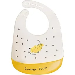 GUCHIGU Waterproof Silicone Baby Bib for Feeding Babies and Toddlers, Unisex Silicon Baby Feeding Bibs for Infants and Toddlers 4M to 4Yr Cute Printing with Rice Pocket (BB2027, 1Pc)-image-31