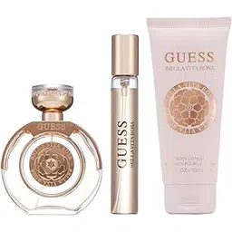 Guess Bella Vita Rosa Gift Set for Women (Eau de Toilette 100ml + Travel Spray 15ml + Body Lotion 100ml + Pouch)-picture-15