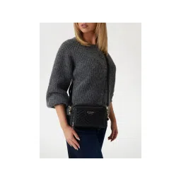 guess fashion Guess Black Quilted Anning Zip Around Wallet-picture-15