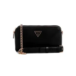 guess fashion Guess Black Solid Daryna Status Crossbody Bag-picture-13