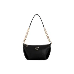 guess fashion Guess Black Solid Meridian Top Zip Shoulder Bag-picture-26