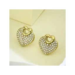 guess fashion Guess Crazy In Love Gold-Plated Stainless Steel Earrings For Women-picture-28