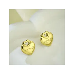guess fashion Guess Crazy In Love Gold-Plated Stainless Steel Earrings For Women-picture-29