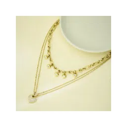 guess fashion Guess Crazy In Love Gold-Plated Stainless Steel Necklace For Women-picture-11