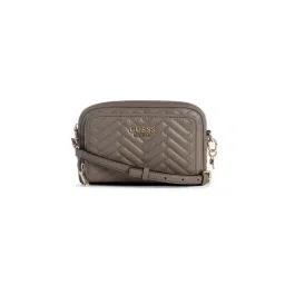 guess fashion Guess Dark Taupe Quilted Anning Sling Bag-picture-10