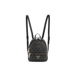 guess fashion Guess Women Grey Printed Backpack With Zip Closure-picture-24