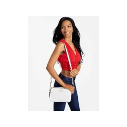 Guess Women White Crossbody Sling Bag-image-16