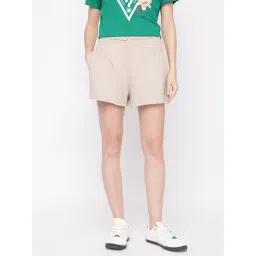 Guess Beige Solid Regular Fit Shorts-picture-28