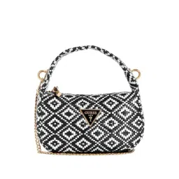 Guess Black & White  Woven Hobo Handbag-picture-42