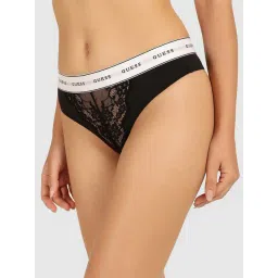 Guess Black Embroidered Thong Brief-picture-16