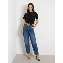 Guess Black Embroidery Short sleeve T-Shirt image 3