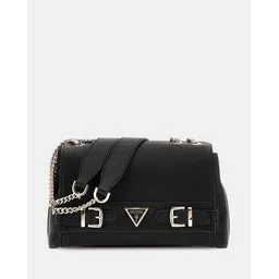 Guess Black Solid Eco Ali Convertible Flap Crossbody Bag-picture-22