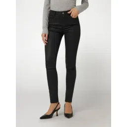 Guess Black Solid Mid-Rise Skinny Jeans-picture-48