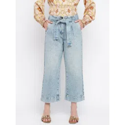 Guess Blue Solid Straight Fit Jeans-picture-19