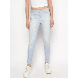 Guess Blue Stripes Skinny Fit Jeans-picture-45