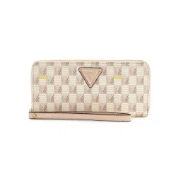 Guess Blush Logo Printed Wave Large Zip Around Wallet-picture-21