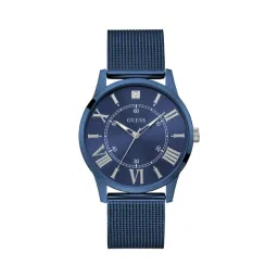 GUESS Briefcase Men Blue Round Dial Analog Watch - U1412G3M-picture-38