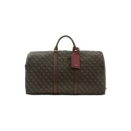 Guess Brown & Ochre Pisa Weekender Logo Duffle Bag-picture-36