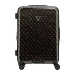 Guess Brown Jesco Logo Checked Luggage-picture-42