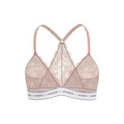 Guess Brown Self Design Triangle Bra-picture-19