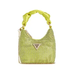 Guess Chartreuse Embellished Hobo Handbag-picture-15
