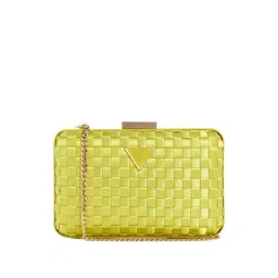 Guess Chartreuse Polyester Box Clutch-picture-37