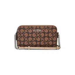 Guess Cocoa Tidewood Logo Cross Body Bag-picture-47