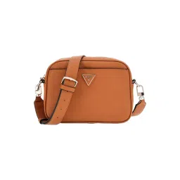 Guess Cognac Meridian II Textured Cross Body Bag-picture-43